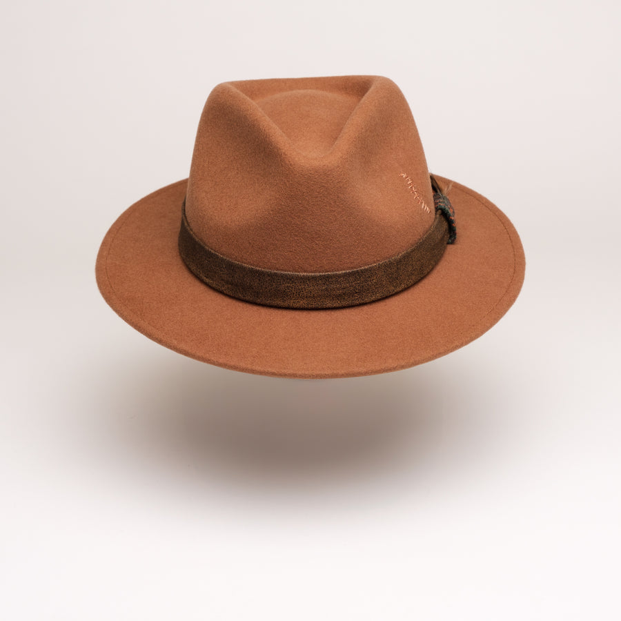 PIKE RIVER FEDORA Laine de Mérinos Pliable Chestnut