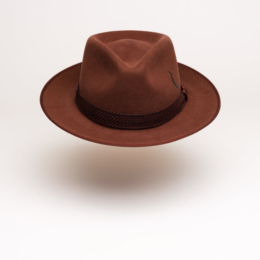 DUKE FEDORA Laine Cachemire Prune
