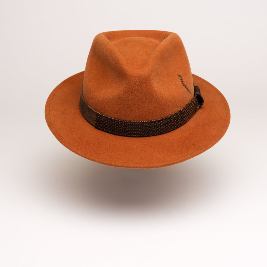 PIKE RIVER FEDORA Laine Cachemire Whiskey