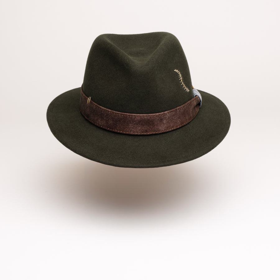 FEDORA CENTERDENT Laine de Mérinos Pliable ForestGreen